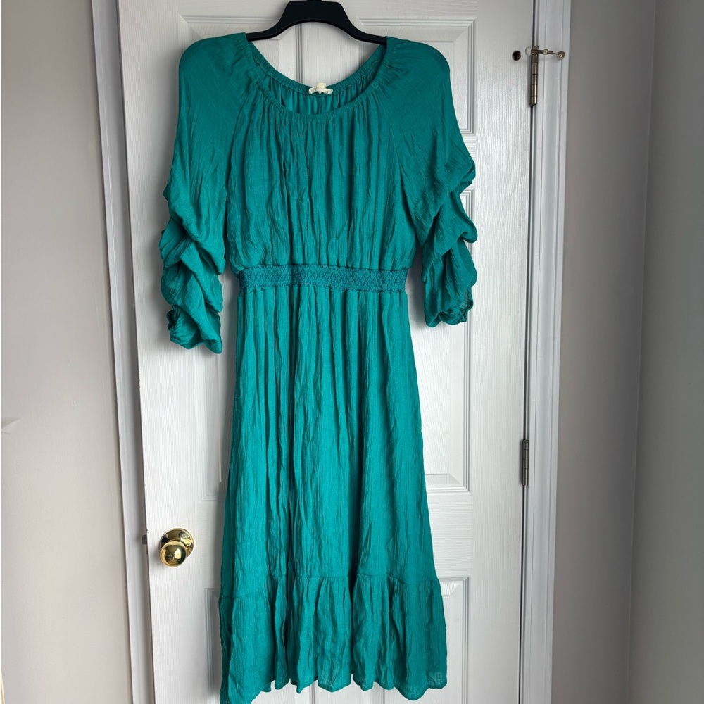 Chic Teal Maxi Dress